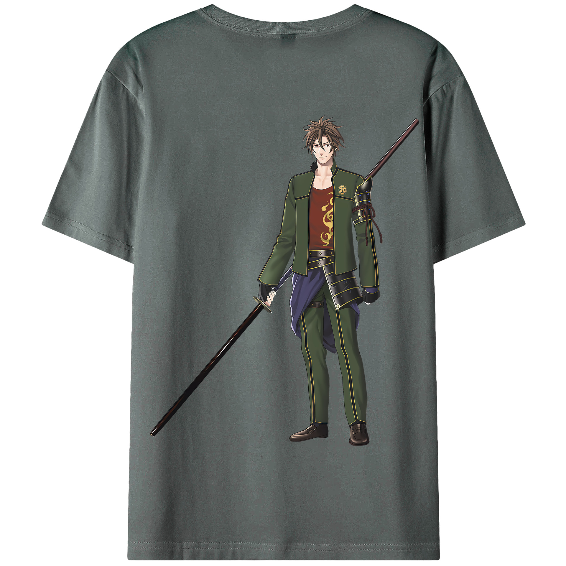 （画像用） 刀剣乱舞 Touken Ranbu 綿100％半袖Tシャツ（背面プリント）